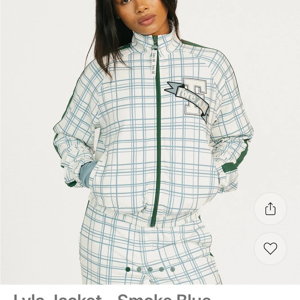 Fore all ⛳️Lyla Women's Plaid Jacket - Smoke Blue